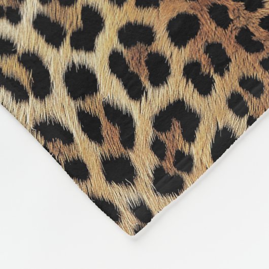 Leopard patroon, tijger, luipaard huid, modieus, fleece deken (Hoek)