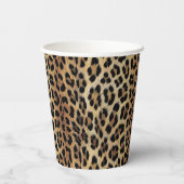 Leopard patroon, tijger, luipaard huid, modieus, papieren bekers (Achterkant)