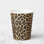 Leopard patroon, tijger, luipaard huid, modieus, papieren bekers (Links)