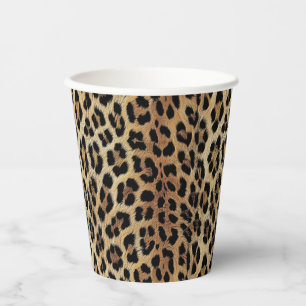 Leopard patroon, tijger, luipaard huid, modieus, papieren bekers