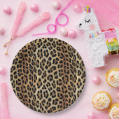 Leopard patroon, tijger, luipaard huid, modieus, papieren bordje (Feest)