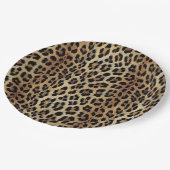 Leopard patroon, tijger, luipaard huid, modieus, papieren bordje (Gekanteld)