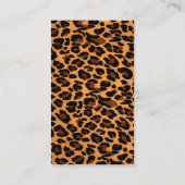 Leopard-patroon voor proefafdrukken visitekaartje (Achterkant)
