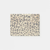 Leopard Pattern Animal Print Black/Gold Post-it® Notes (Voorkant)