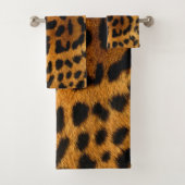 Leopard Pattern Bad Handdoek (Insitu)