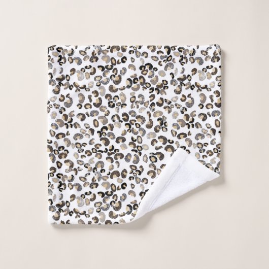 Leopard Pattern Bad Handdoek (Wasdoekje)