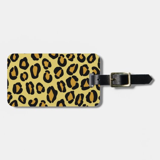 Leopard Pattern Bagagelabel (Voorkant horizontaal)