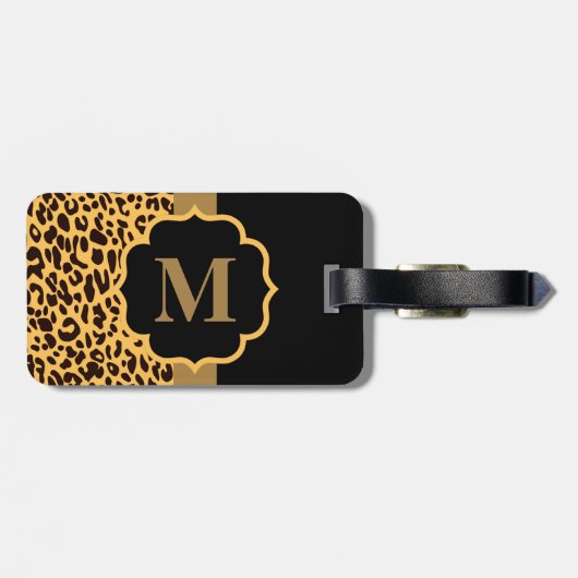 Leopard Pattern Bagagelabel (Achterkant horizontaal)