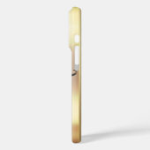 Leopard Pattern Black Bronze Monogram Case-Mate iPhone Case (Achterkant / Links)