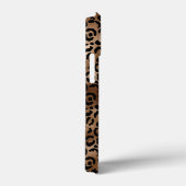 Leopard Pattern Black Bronze Monogram Case-Mate iPhone Case (Achterkant / Rechts)
