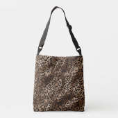 Leopard Pattern Black Bronze Monogram Crossbody Tas (Achterkant)