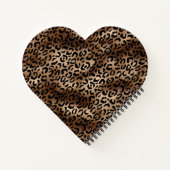 Leopard Pattern Black Bronze Monogram Notitieboek (Achterkant)