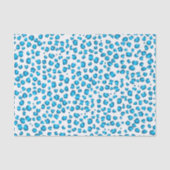 Leopard Pattern Blue Gift Tissuepapier (Voorkant)