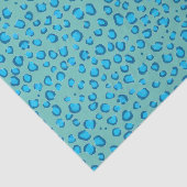 Leopard Pattern Blue Gift Tissuepapier (Detail)