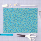 Leopard Pattern Blue Gift Tissuepapier (Craft)