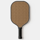 Leopard Pattern Brown Pickleball Paddle (Voorkant)