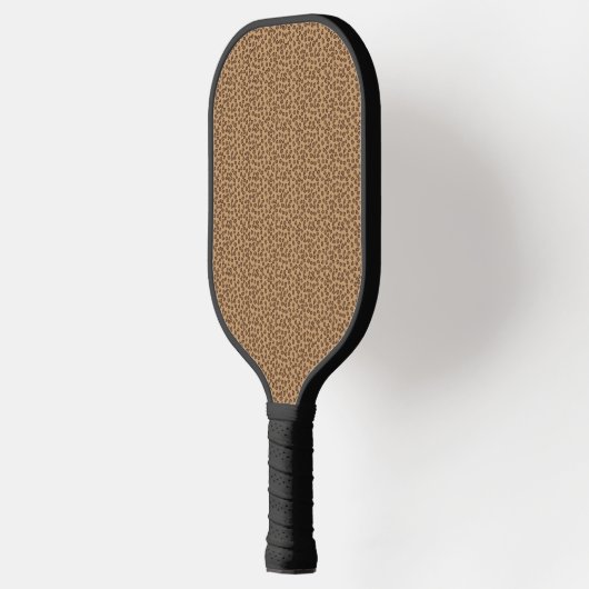 Leopard Pattern Brown Pickleball Paddle (Links)