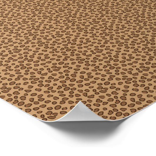 Leopard Pattern Brown Poster (Hoek)
