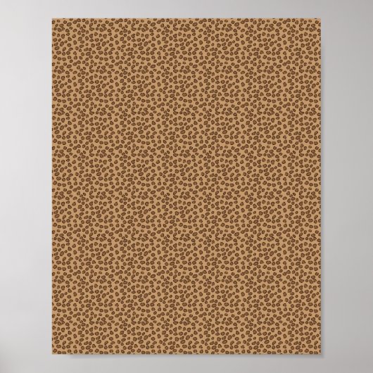 Leopard Pattern Brown Poster (Voorkant)
