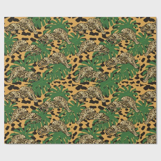 Leopard Pattern Cadeaupapier (Vlak)