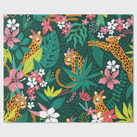 leopard Pattern Cadeaupapier (Vlak)