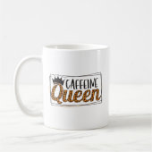 Leopard Pattern Cafeïne Queen Coffee Mok (Links)