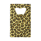 Leopard Pattern Creditkaart Flessenopener (Voorkant)
