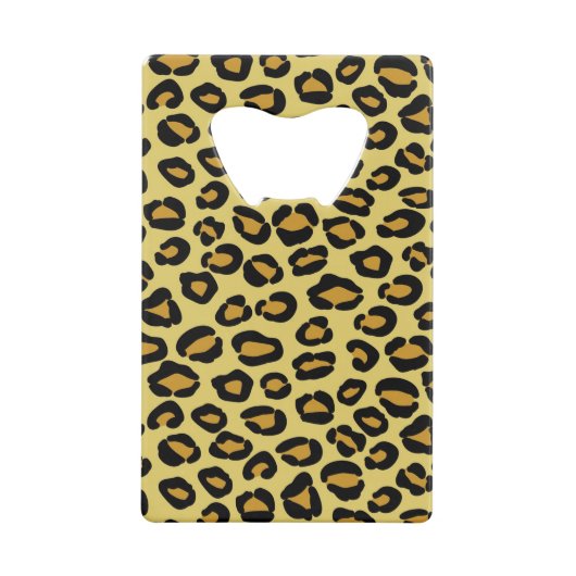 Leopard Pattern Creditkaart Flessenopener (Achterkant)