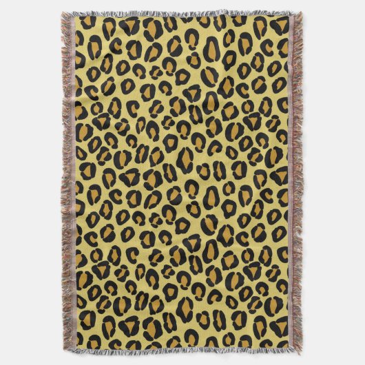 Leopard Pattern Deken (Voorkant Verticaal)