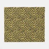 Leopard Pattern Fleece Deken (Voorkant (Horizontaal))