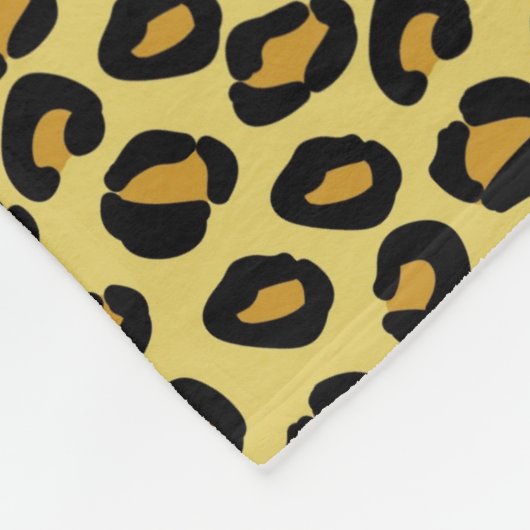 Leopard Pattern Fleece Deken (Hoek)