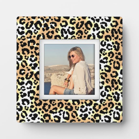 Leopard Pattern Frameless Photo Easel Back Fotoplaat (Voorkant)