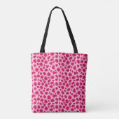 Leopard Pattern Fuchsia and light roze Tote Bag (Achterkant)