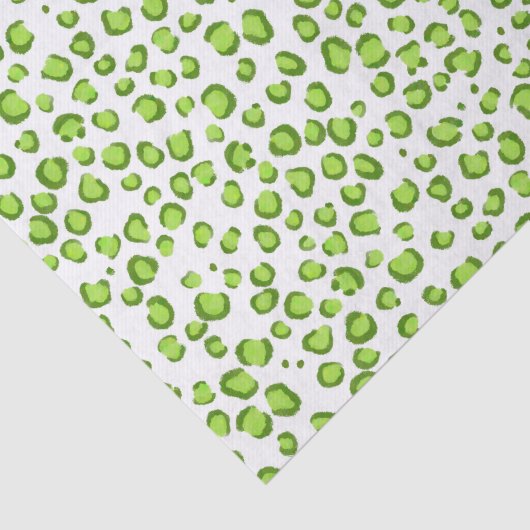 Leopard Pattern Green Gift Tissuepapier (Detail)