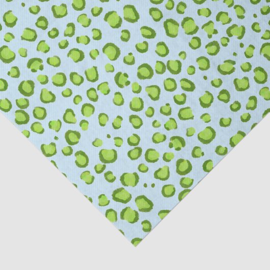 Leopard Pattern Green Gift Tissuepapier (Detail)