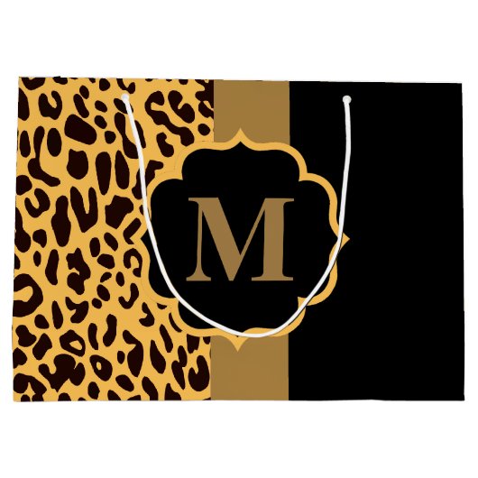 Leopard Pattern Groot Cadeauzakje (Achterkant)