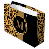 Leopard Pattern Groot Cadeauzakje (Achterkant Gekanteld)