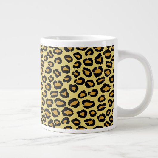 Leopard Pattern Grote Koffiekop (Rechts)