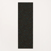Leopard Pattern in Dusky Blue op Donkere koffie Yogamat (Voorkant)