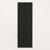 Leopard Pattern in Dusky Blue op Donkere koffie Yogamat (Achterkant)