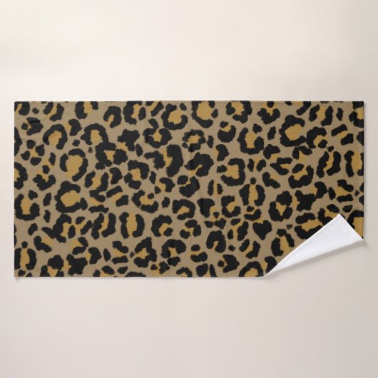 Leopard Pattern in Natural 2 Badhanddoek (Badhanddoek)