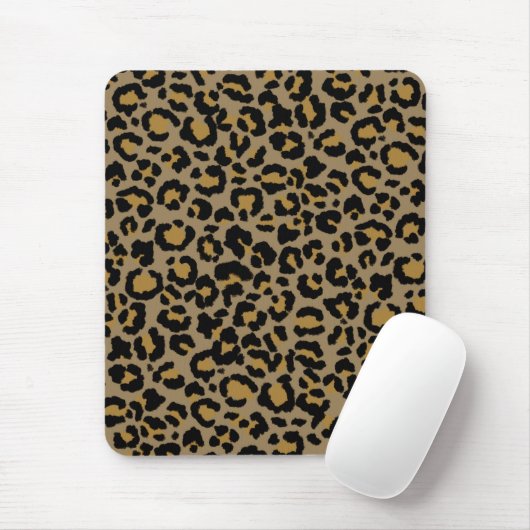 Leopard Pattern in Natural 2 Muismat (Met muis)