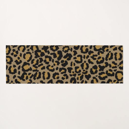 Leopard Pattern in Natural 2 Yogamat (Achterkant (horizontaal))