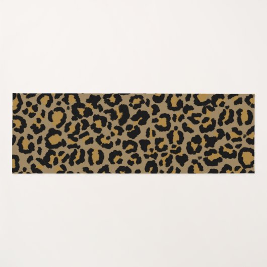 Leopard Pattern in Natural 2 Yogamat (Voorkant (horizontaal))