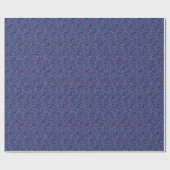 Leopard Pattern in Raspberry op Electric Blue Cadeaupapier (Vlak)
