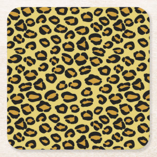 Leopard Pattern Kartonnen Onderzetters