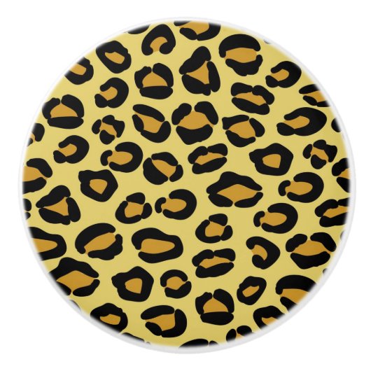Leopard Pattern Keramische Knop (Voorkant)