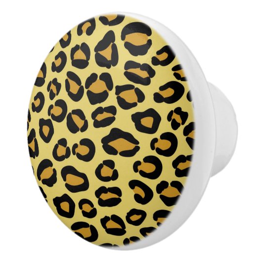 Leopard Pattern Keramische Knop (Rechts)