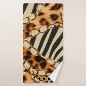 Leopard Pattern, Leopard Print, Animal print, Badhanddoek (Badhanddoek)