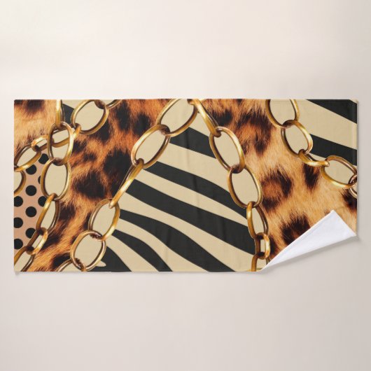 Leopard Pattern, Leopard Print, Animal print, Badhanddoek (Badhanddoek)